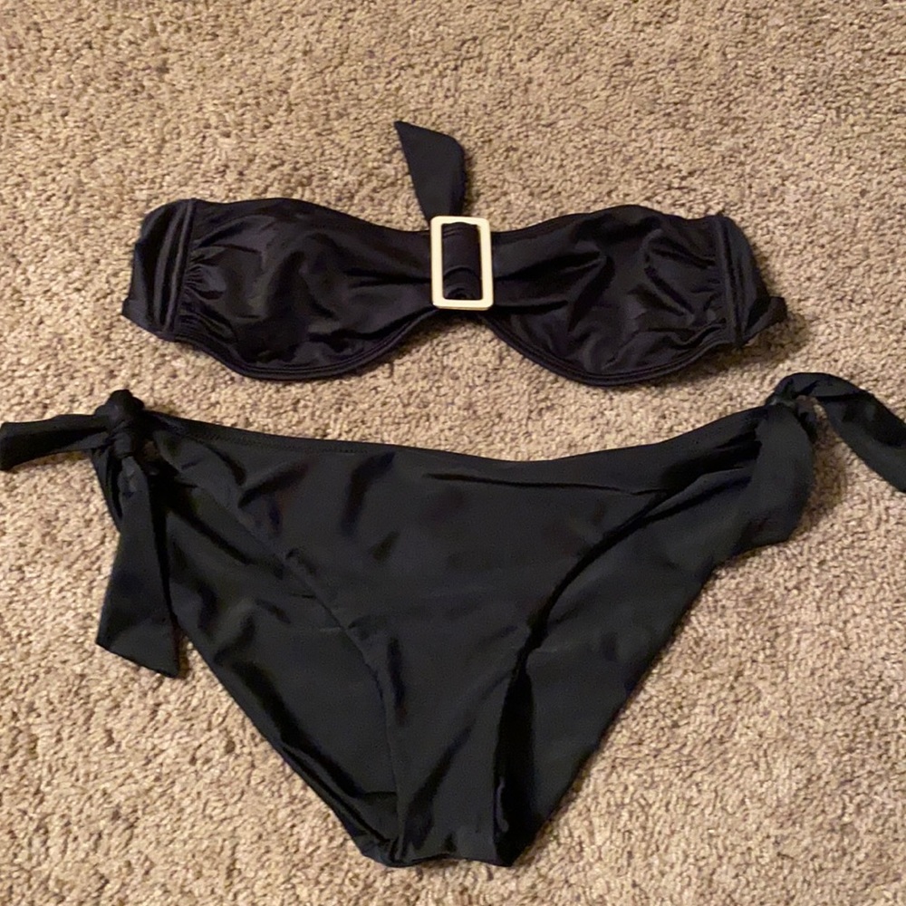 Vix sz Lge  black bikini top